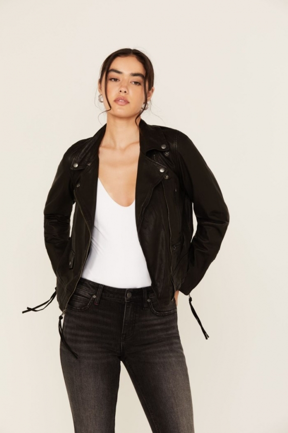 Promotion Idyllwind Women's Ashton Leather Moto Jacket | Black Promotion Idyllwind Women's Ashton Leather Moto Jacket | Black