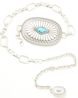 Promotion Idyllwind Women's Vivelle Oval Concho Chain Belt | Silver Promotion Idyllwind Women's Vivelle Oval Concho Chain Belt | Silver