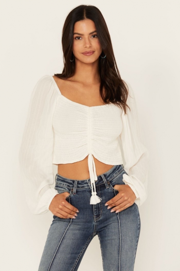 Promotion Idyllwind Women's Lena Smocked Blouse | Ivory