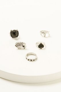 Promotion Idyllwind Women's Dresden Spade Ring Set - 5 Piece | Silver