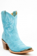 Promotion Idyllwind Women's Wheels Bluebird Suede Fashion Western Booties - Round Toe | Blue