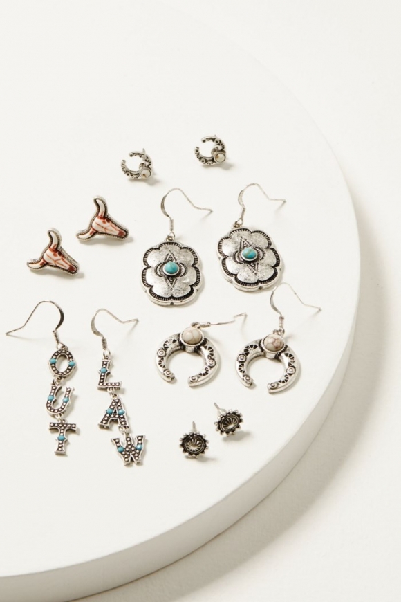 Promotion Idyllwind Women's Calais Outlaw Earring Set - 6 Piece | Silver