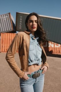 Promotion Idyllwind Women's Kileen Embroidered Faux Suede Jacket | Tan