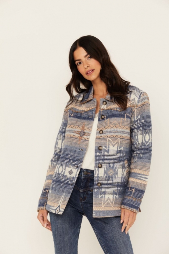 Promotion Idyllwind Women's Sanford Whip Stitch Blanket Jacket | Dark Blue