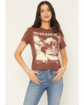 Promotion Idyllwind Women's Mustang Wild Short Sleeve Graphic Tee | Chocolate