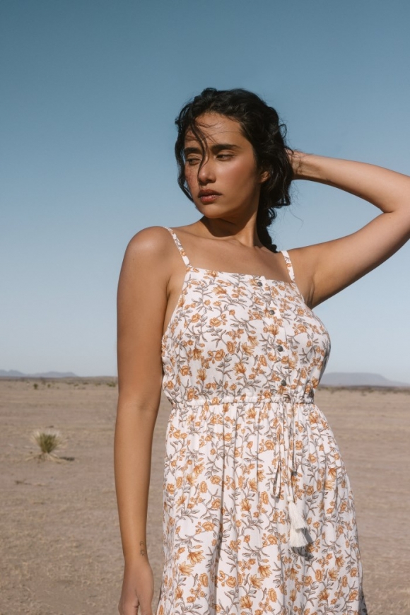 Promotion Idyllwind Women's Sugarland Printed High-Low Maxi Dress | Ivory Promotion Idyllwind Women's Sugarland Printed High-Low Maxi Dress | Ivory