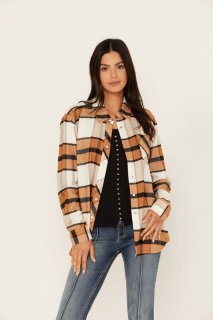 Promotion Idyllwind Women's Caroline Featherlight Plaid Print Pearl Snap Shirt | Medium Brown Promotion Idyllwind Women's Caroline Featherlight Plaid Print Pearl Snap Shirt | Medium Brown