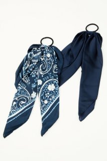 Promotion Idyllwind Women's Peyton Bandana Print Hair Tie Set - 2 Piece | Dark Blue