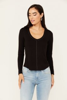 Promotion Idyllwind Women's Thelma Long Sleeve Honky Tonk Top | Black Promotion Idyllwind Women's Thelma Long Sleeve Honky Tonk Top | Black