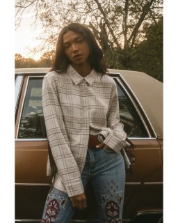 Promotion Idyllwind Women's Kingfish Fringe Flannel Shirt | Stone