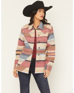 Promotion Idyllwind Women's Mistywinds Printed Blanket Shacket | Rose