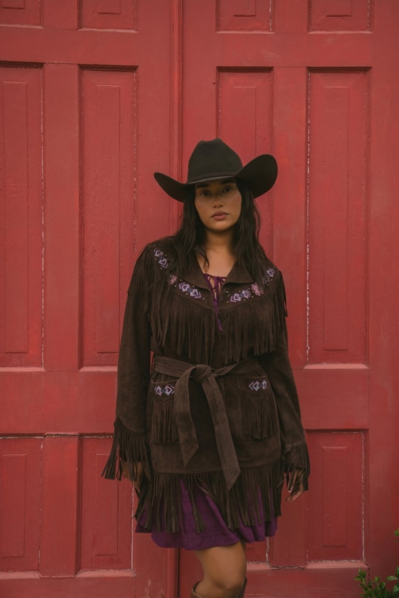 Promotion Idyllwind Women's Batavia Embroidered Fringe Suede Jacket | Dark Brown Promotion Idyllwind Women's Batavia Embroidered Fringe Suede Jacket | Dark Brown