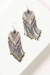 Promotion Idyllwind Women's Lenox Beaded-Fringe Earrings | Silver