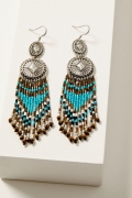 Promotion Idyllwind Women's Caballero Turquoise Fringe Earrings | Silver