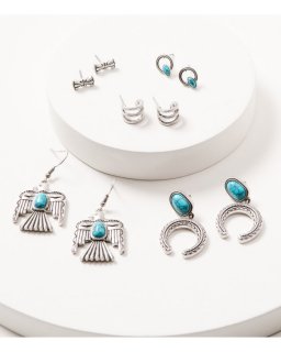 Promotion Idyllwind Women's Woodstock Earring Set - 6 Piece | Turquoise