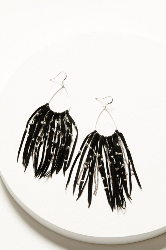 Promotion Idyllwind Women's Harrow Black Fringe Earrings | Black
