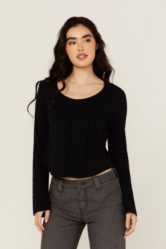 Promotion Idyllwind Women's Loma Bell Sleeve Corset Top | Black