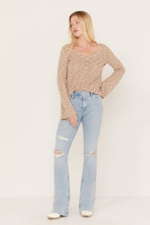 Promotion Idyllwind Women's Melbourne Medium Wash High Risin Distressed Bootcut Jeans | Medium Wash