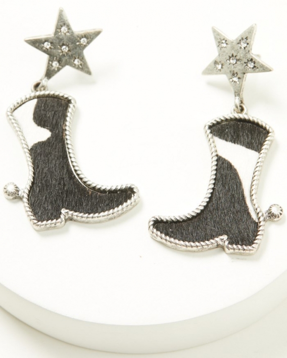 Promotion Idyllwind Women's Feliccia Cowboy Boot Earrings | Silver