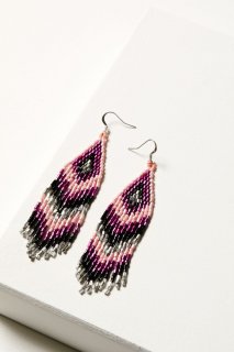 Promotion Idyllwind Women's Beaded Pavilion Earrings | Fuchsia