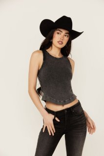 Promotion Idyllwind Women's Ribbed Studded Tank | Black