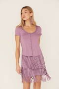 Promotion Idyllwind Women's Honky Tonk Studded Top | Lavender