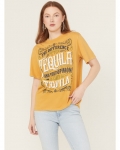 Promotion Idyllwind Women's I Asked For Tequila Short Sleeve Graphic Tee | Dark Yellow