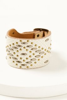 Promotion Idyllwind Women's Caprice Leather Cuff | Ivory