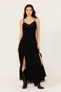 Promotion Idyllwind Women's Wyn Lace Sleeveless Maxi Dress | Black
