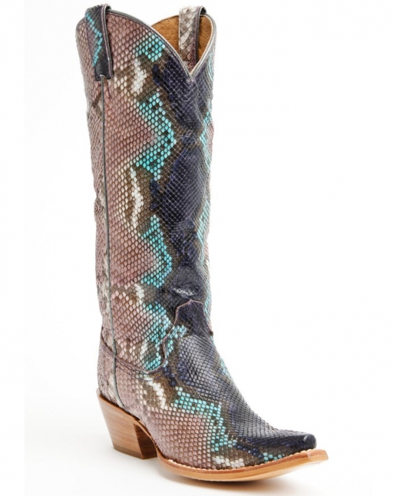 Promotion Idyllwind Women's Slay Exotic Python Western Boots - Snip Toe | Purple