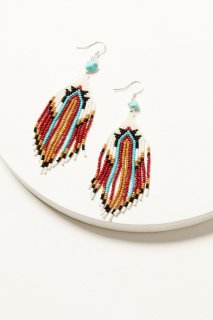 Promotion Idyllwind Women's Alterra Beaded Fringe Earrings | Red