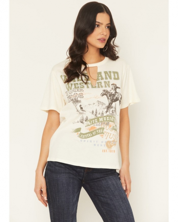 Promotion Idyllwind Women's Wild And Western Short Sleeve Graphic Tee | Cream