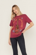 Promotion Idyllwind Women's Rhinestone Music City Short Sleeve Boyfriend Graphic Tee | Maroon Promotion Idyllwind Women's Rhinestone Music City Short Sleeve Boyfriend Graphic Tee | Maroon