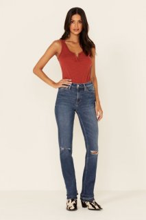 Promotion Idyllwind Women's Going Places Dark Wash Straight Leg Jeans | Dark Blue