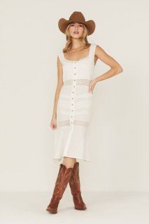 Promotion Idyllwind Women's Utopia Gauze Midi Dress | White