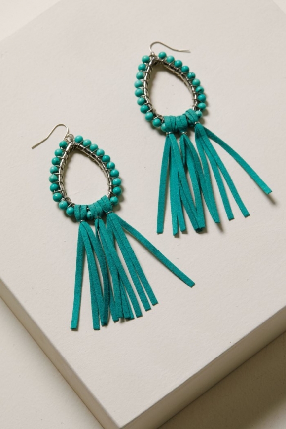 Promotion Idyllwind Women's Move Like Me Fringe Earrings | Turquoise Promotion Idyllwind Women's Move Like Me Fringe Earrings | Turquoise