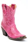 Promotion Idyllwind Women's Wheels Pink Leather Western Booties - Round Toe | Magenta