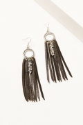 Promotion Idyllwind Women's Andora Leather Fringe Earrings | Silver
