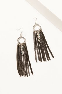Promotion Idyllwind Women's Andora Leather Fringe Earrings | Silver