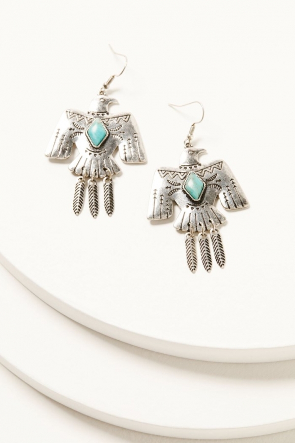 Promotion Idyllwind Women's Maragot Antique Thunderbird Earrings | Silver