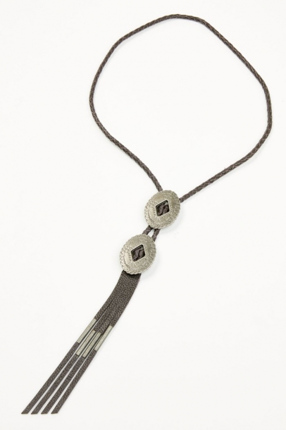 Promotion Idyllwind Women's Clayborne Double Concho Bolo Tie | Brown Promotion Idyllwind Women's Clayborne Double Concho Bolo Tie | Brown