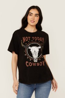 Promotion Idyllwind Women's Not Today Cowboy Boyfriend Fit Short Sleeve Graphic Tee | Black Promotion Idyllwind Women's Not Today Cowboy Boyfriend Fit Short Sleeve Graphic Tee | Black