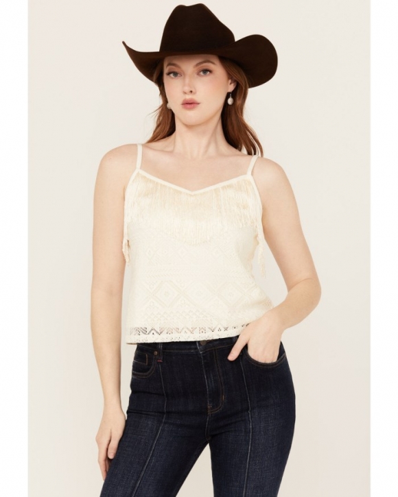 Promotion Idyllwind Women's Redmond Lace Fringe Cami | Ivory