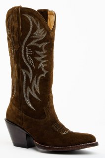 Promotion Idyllwind Women's Charmed Life Olive Suede Western Boots - Round Toe | Olive