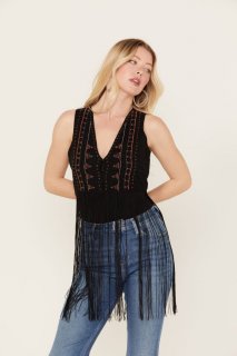 Promotion Idyllwind Women's Juniper Beaded Vest | Black