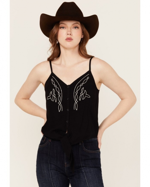 Promotion Idyllwind Women's Steele Western Embroidered Cami | Black