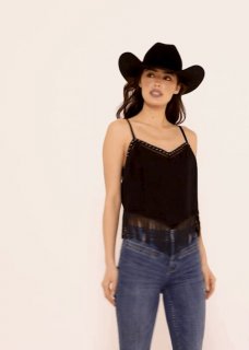 Promotion Idyllwind Women's Clemmons Fringe Tank | Black Promotion Idyllwind Women's Clemmons Fringe Tank | Black