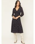Promotion Idyllwind Women's Partner DItsy Floral Print Long Sleeve Midi Dress | Indigo Promotion Idyllwind Women's Partner DItsy Floral Print Long Sleeve Midi Dress | Indigo