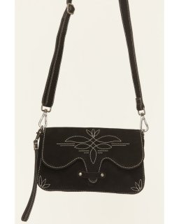 Promotion Idyllwind Women's Louanne Suede Western Crossbody Bag | Black