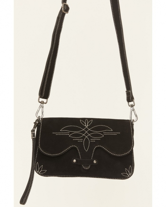 Promotion Idyllwind Women's Louanne Suede Western Crossbody Bag | Black